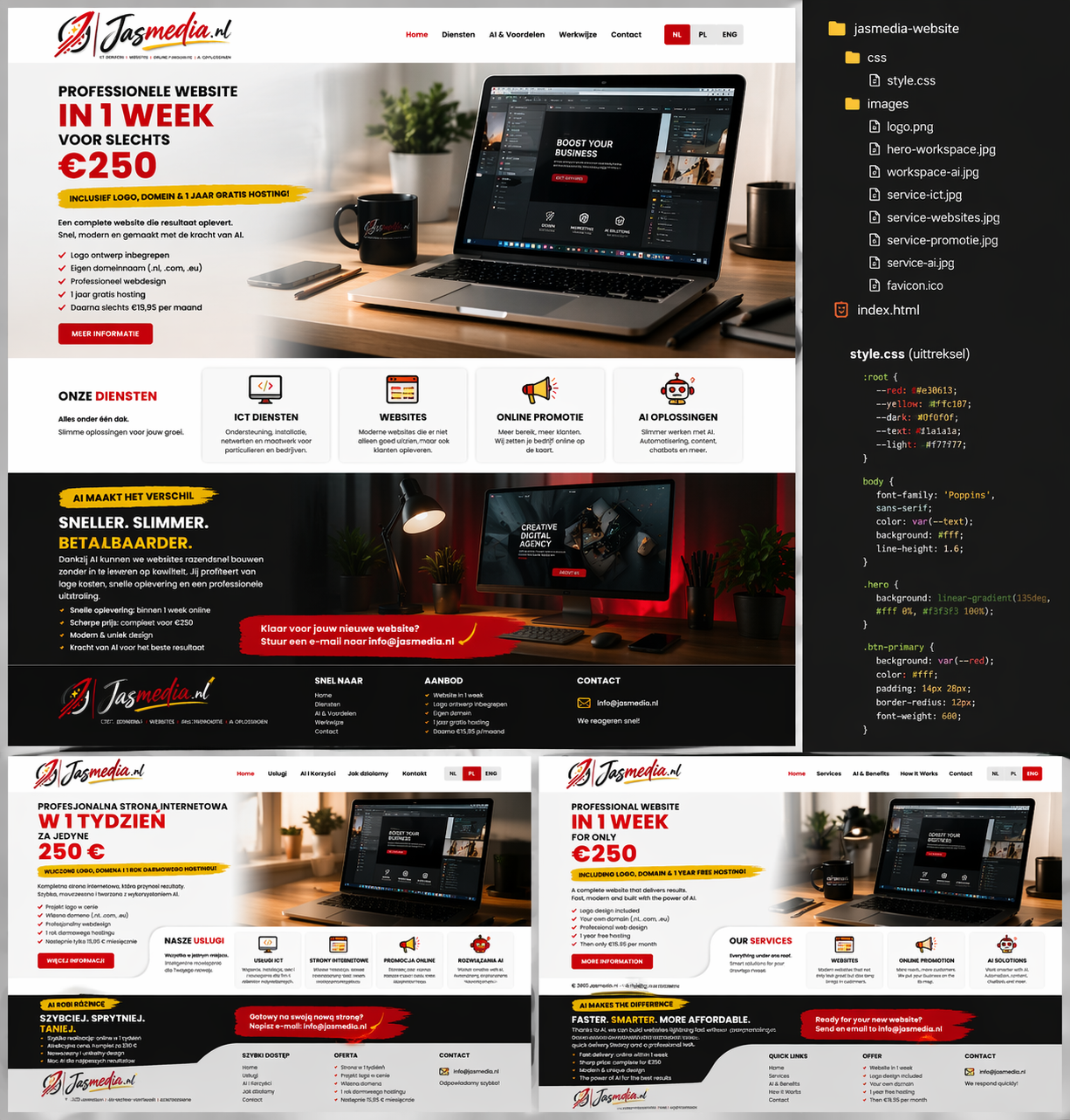 Website showcase Jasmedia.nl